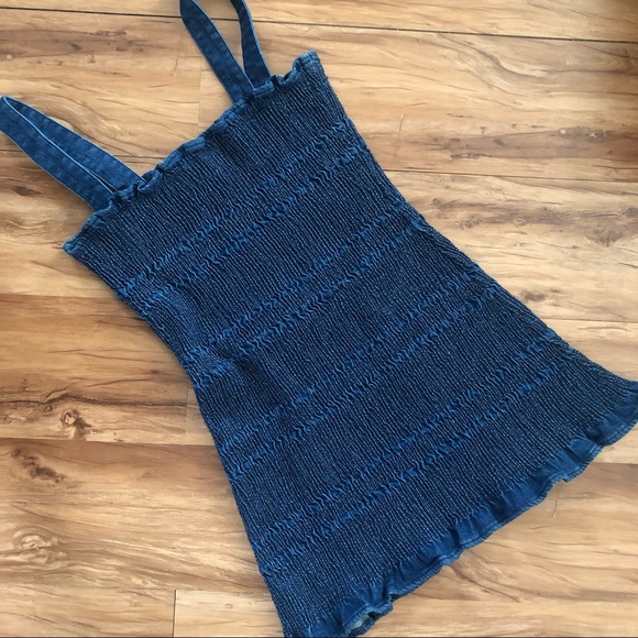 Urban Outfitters Denim Mini Dress Size 10 - Picture 2 of 4